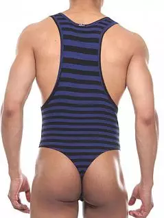 Мужское черно-синие стринг боди Oboy Sexy Boys 5003c51